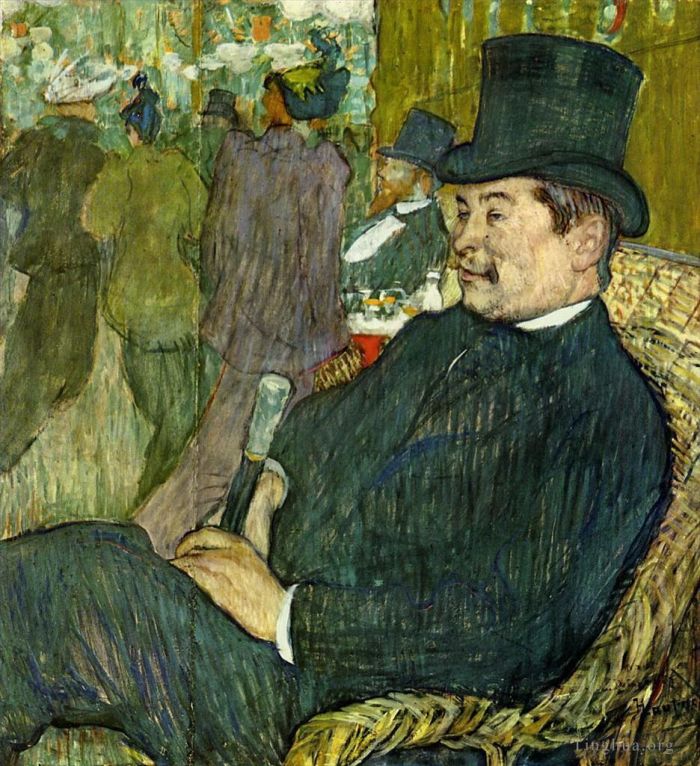Henri de Toulouse-Lautrec Andere Malerei - M. Delaporte im Jardin de Paris 1893