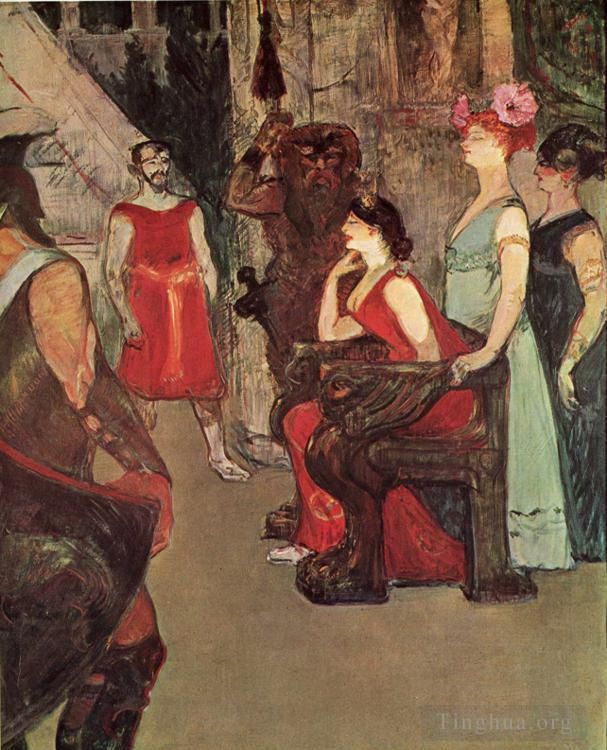 Henri de Toulouse-Lautrec Andere Malerei - Messalina saß 1900