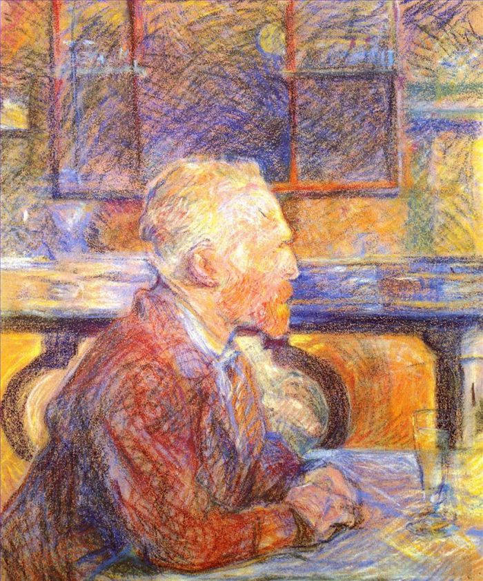 Henri de Toulouse-Lautrec Andere Malerei - Porträt von Vincent Van Gogh 1887