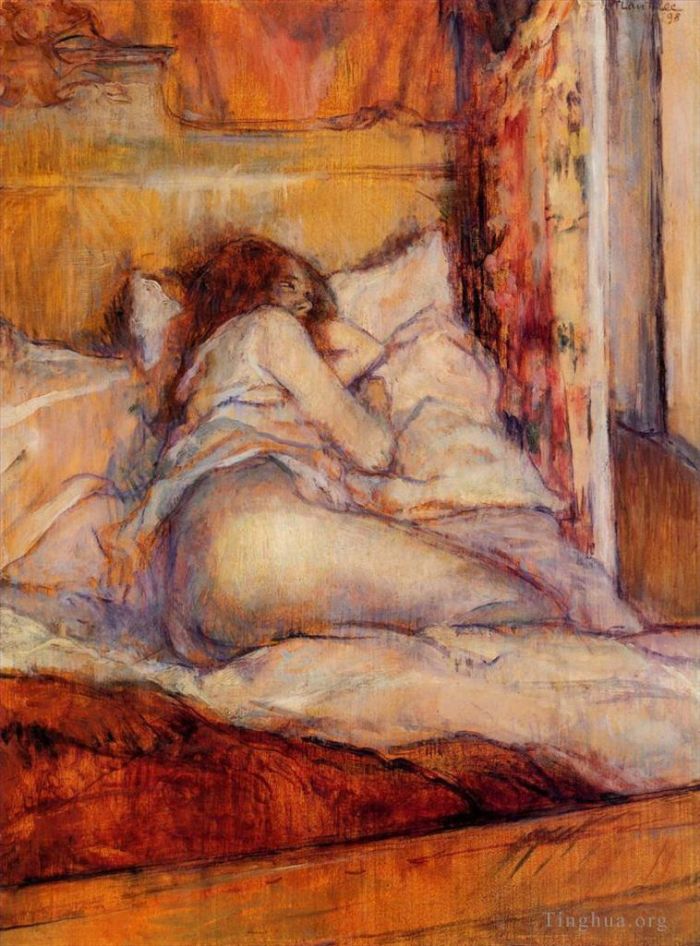 Henri de Toulouse-Lautrec Andere Malerei - Das Bett 1898