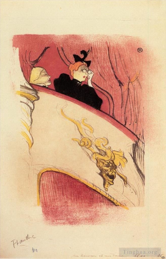 Henri de Toulouse-Lautrec Andere Malerei - Die Schatulle mit der vergoldeten Maske 1893