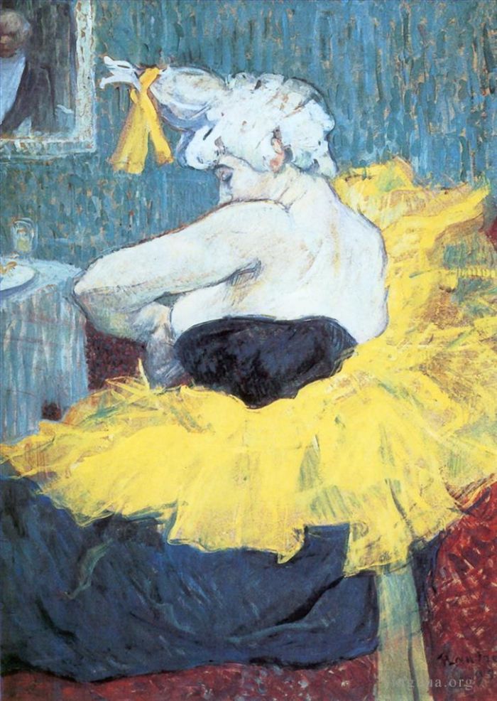 Henri de Toulouse-Lautrec Andere Malerei - Die Clownesse Cha U Kao im Moulin Rouge 1895