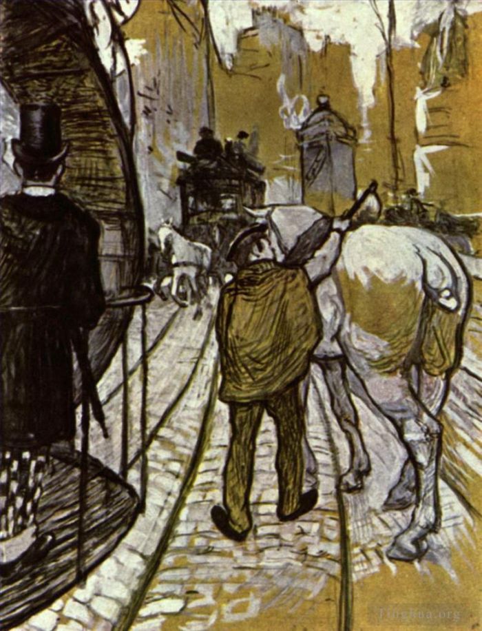 Henri de Toulouse-Lautrec Andere Malerei - Das Küstenbusunternehmen 1888