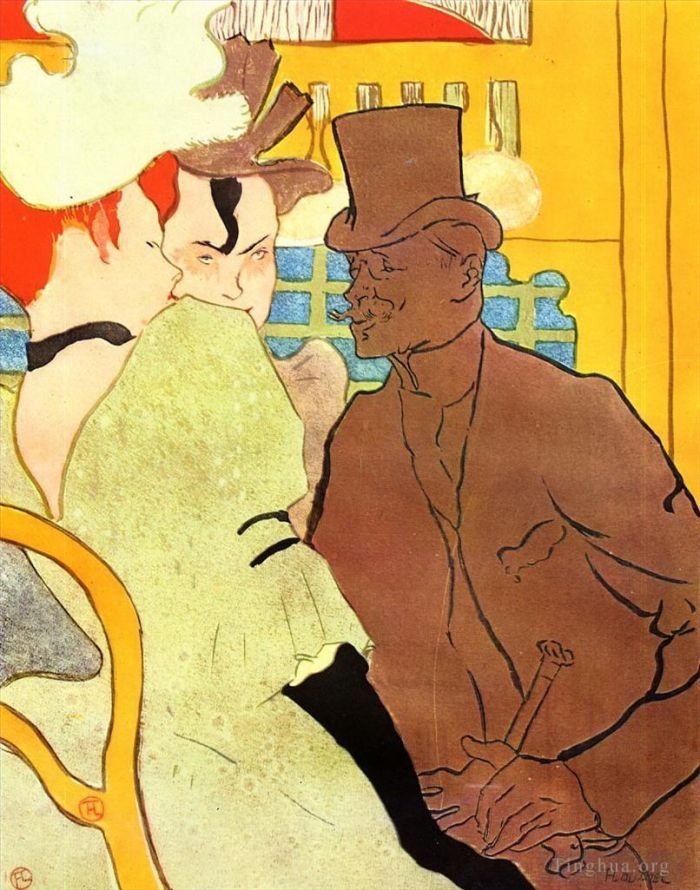 Henri de Toulouse-Lautrec Andere Malerei - Der Engländer im Moulin Rouge 1892