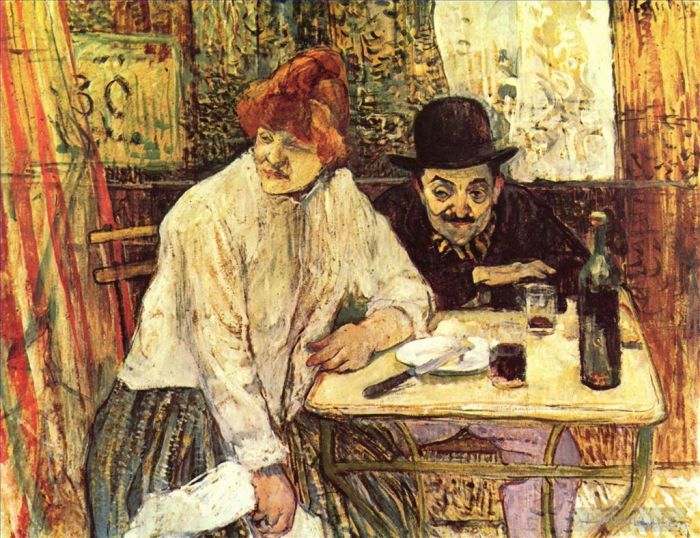 Henri de Toulouse-Lautrec Andere Malerei - Die letzten Crumbs 1891