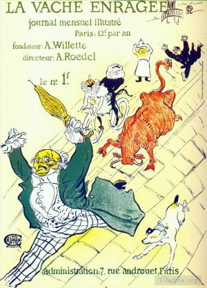 Henri de Toulouse-Lautrec Werk - Die verrückte Kuh