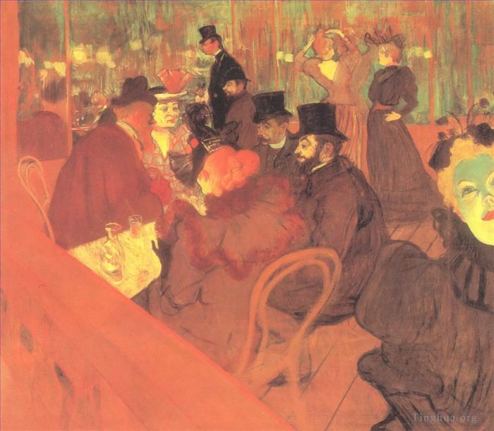 Henri de Toulouse-Lautrec Andere Malerei - Das Promenoir des Moulin Rouge 1895