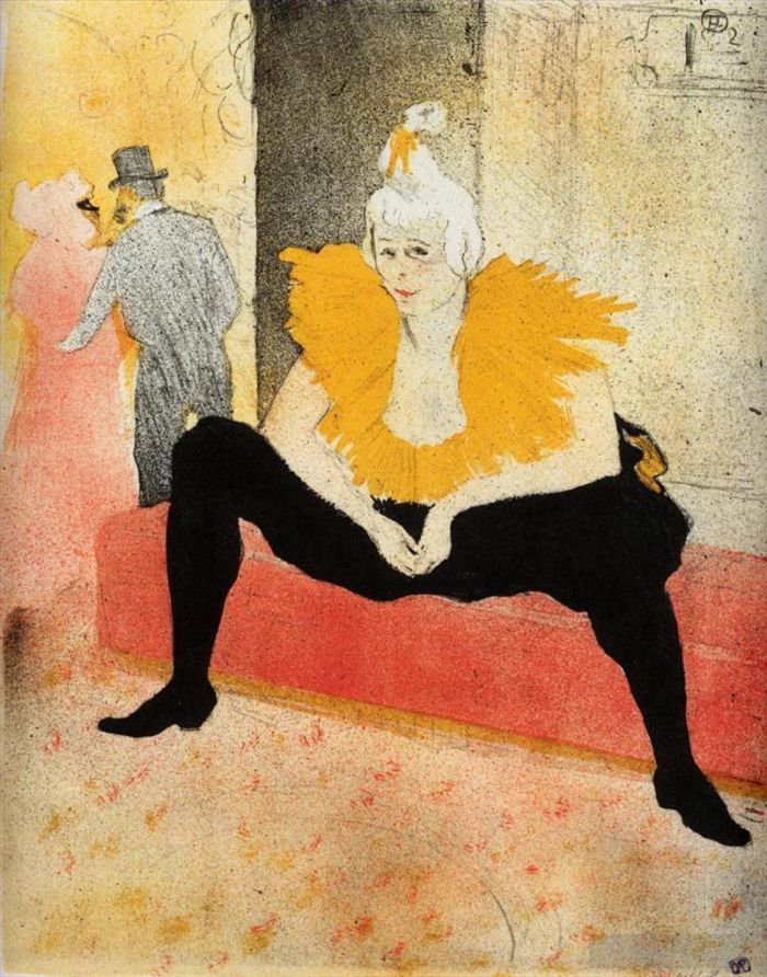 Henri de Toulouse-Lautrec Andere Malerei - They cha u kao chinesischer Clown mit Sitz im Jahr 1896