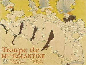 Henri de Toulouse-Lautrec Werk - Troupe de mlle elegantine Affiche 1896