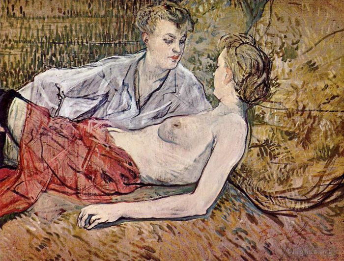 Henri de Toulouse-Lautrec Andere Malerei - Zwei Freunde 1891