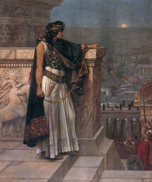 Herbert Gustave Schmalz Werk - Königin Zenobias letzter Blick auf Palmyra