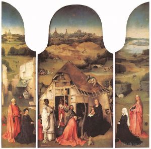 Hieronymus Bosch Werk - Anbetung des Magimoralen