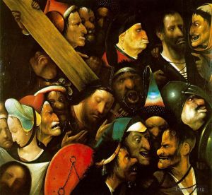 Hieronymus Bosch Werk - Christus trägt das Kreuz moralisch