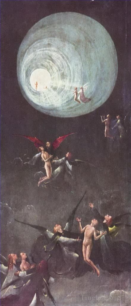 Hieronymus Bosch Ölgemälde - Besteigung der Seligen 1504