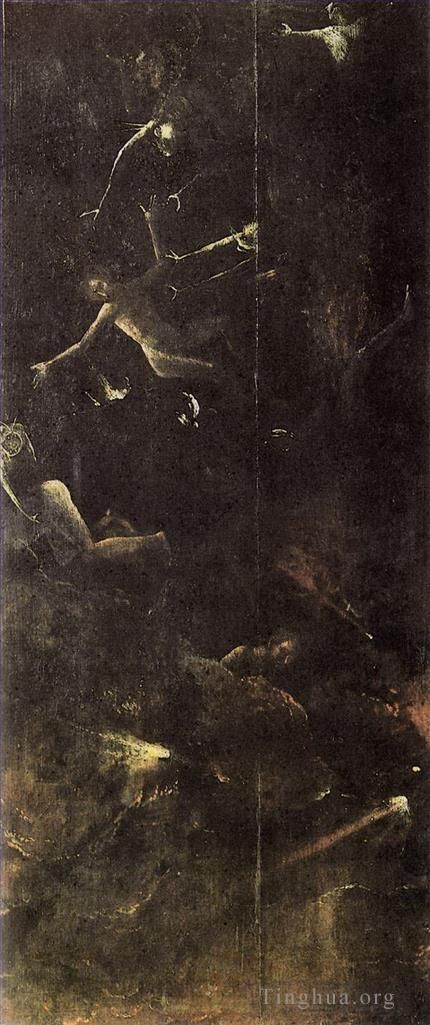 Hieronymus Bosch Ölgemälde - Höllensturz der Verdammten 1504