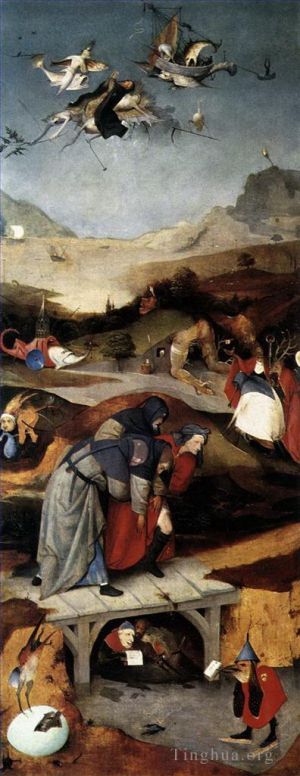 Hieronymus Bosch Werk - Versuchung des Heiligen Antonius 1506