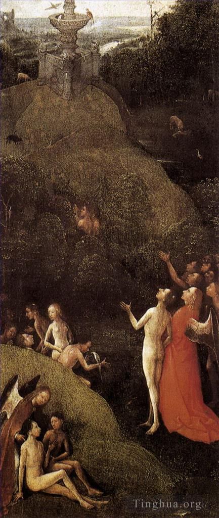 Hieronymus Bosch Ölgemälde - Der Aufstieg in den empyreischen oder höchsten Himmel