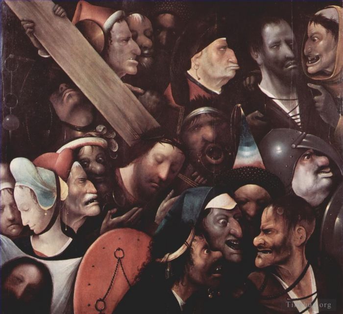Hieronymus Bosch Ölgemälde - Die Kreuztragung 1480