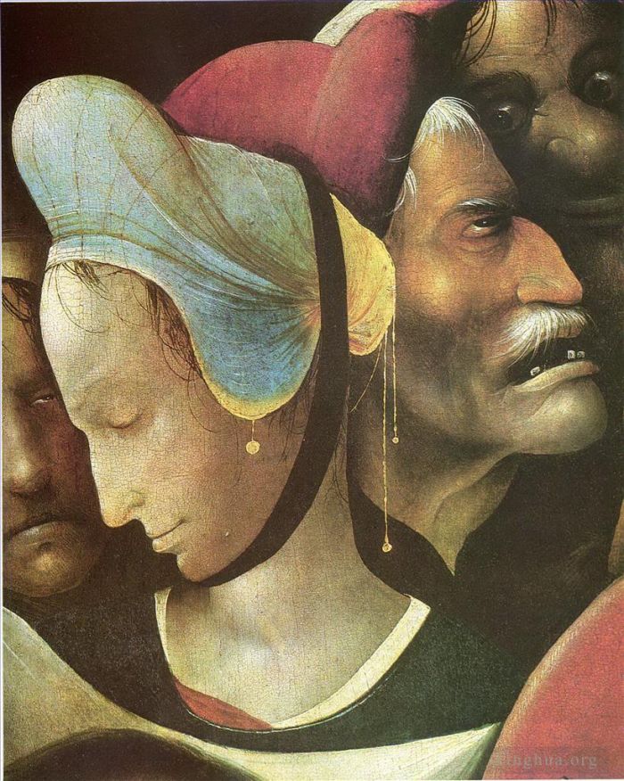 Hieronymus Bosch Ölgemälde - Die Kreuztragung Christi und der heiligen Veronika
