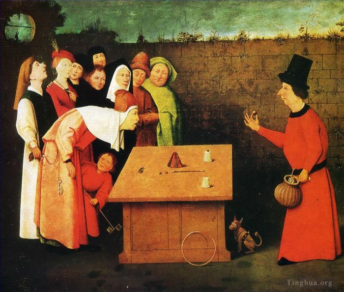 Hieronymus Bosch Ölgemälde - Der Zauberer