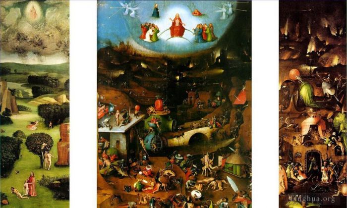 Hieronymus Bosch Ölgemälde - Das letzte Urteil 1482