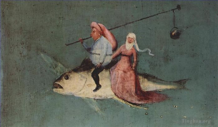 Hieronymus Bosch Ölgemälde - Die Versuchung des heiligen Antonius 1512
