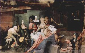 Hieronymus Bosch Werk - Die Versuchung des heiligen Antonius 1514