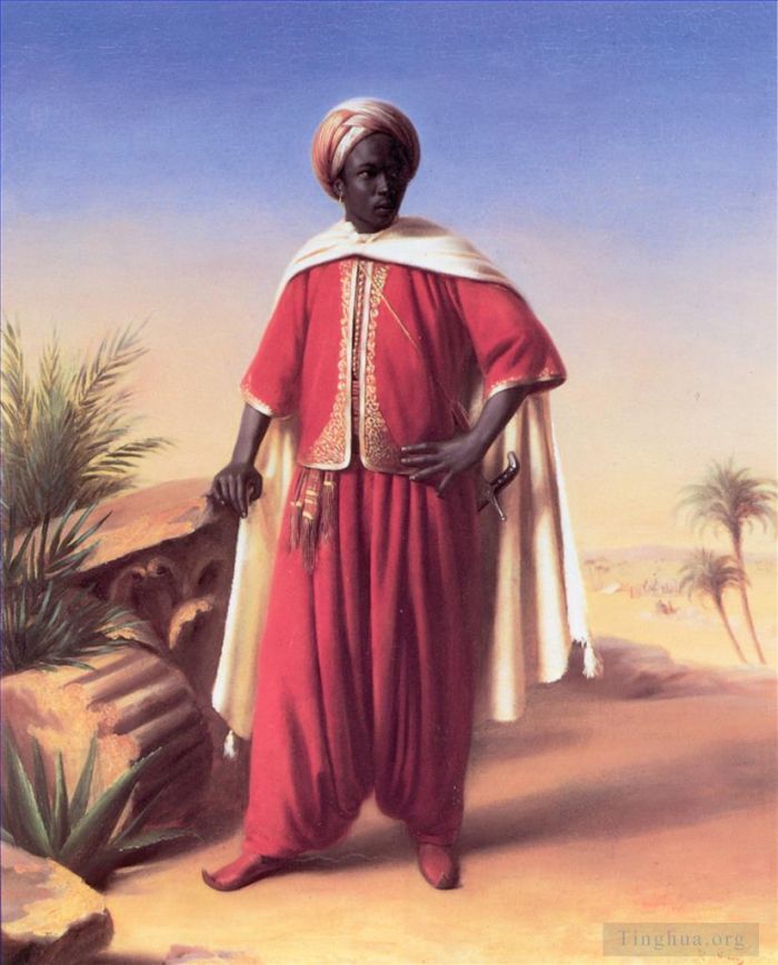 Horace Vernet Ölgemälde - Porträt eines Arabers