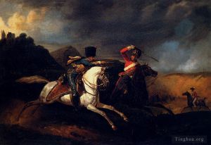 Horace Vernet Werk - Zwei Soldaten zu Pferd