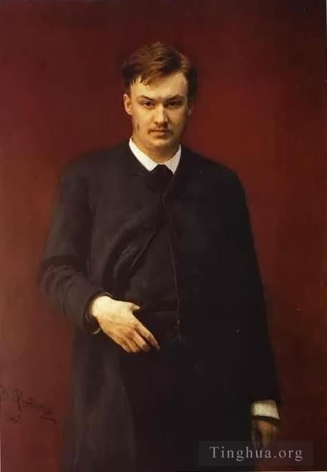 Ilya Repin Ölgemälde - Alexander Glasunow Russischer Realismus
