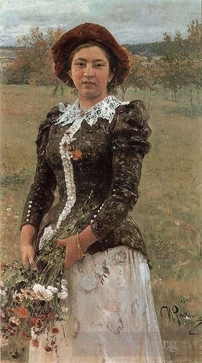 Ilya Repin Werk - Herbststrauß Russischer Realismus