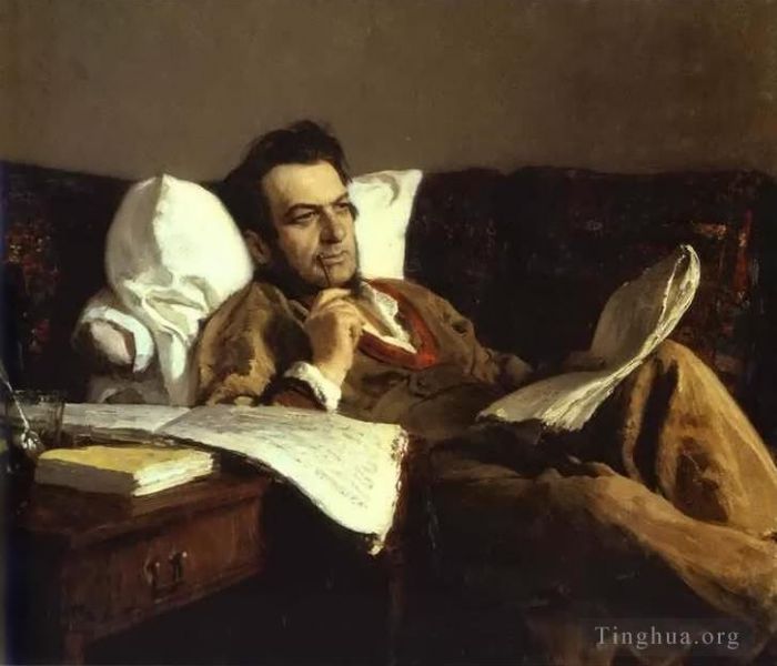 Ilya Repin Ölgemälde - Michail Glinka Russischer Realismus