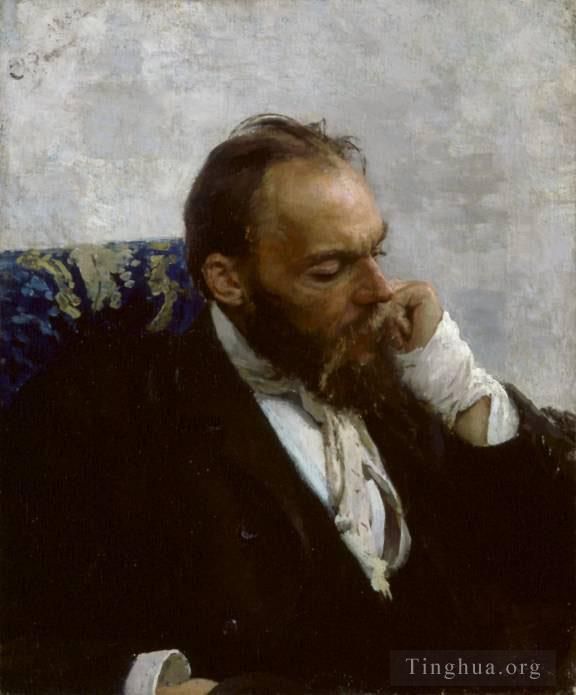 Ilya Repin Ölgemälde - Porträt von Professor Ivanov Russischer Realismus