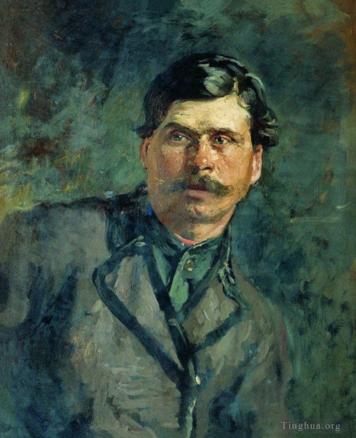 Ilya Repin Ölgemälde - Ein Soldat