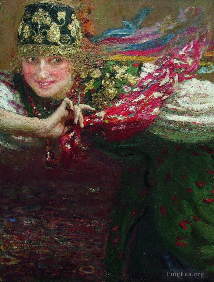 Ilya Repin Ölgemälde - Tanzende Frau