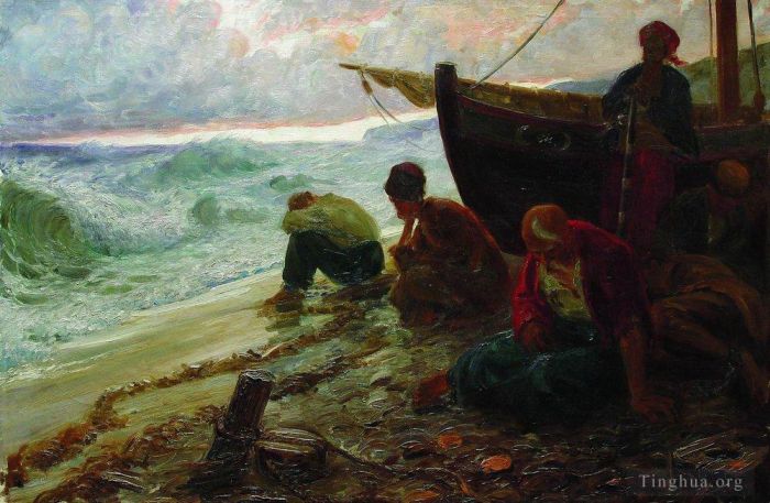 Ilya Repin Ölgemälde - Ende der Freiheit des Schwarzen Meeres