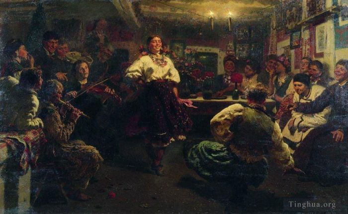 Ilya Repin Ölgemälde - Abendgesellschaft 1881