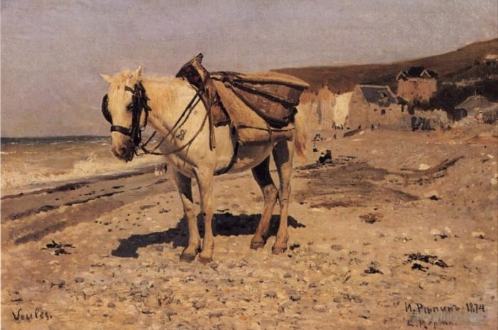 Ilya Repin Ölgemälde - Pferdegambe 1874