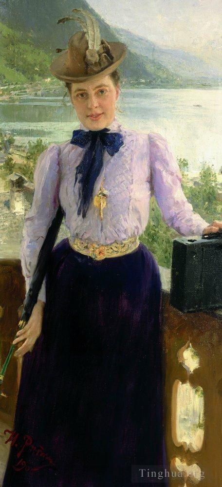 Ilya Repin Ölgemälde - Natalia Nordmann 1900