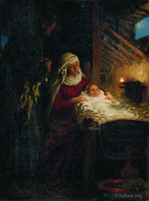 Ilya Repin Werk - Geburt Christi 1890