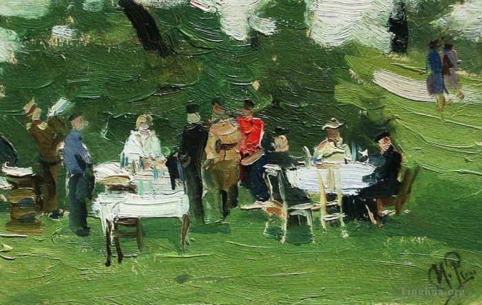 Ilya Repin Ölgemälde - Picknick