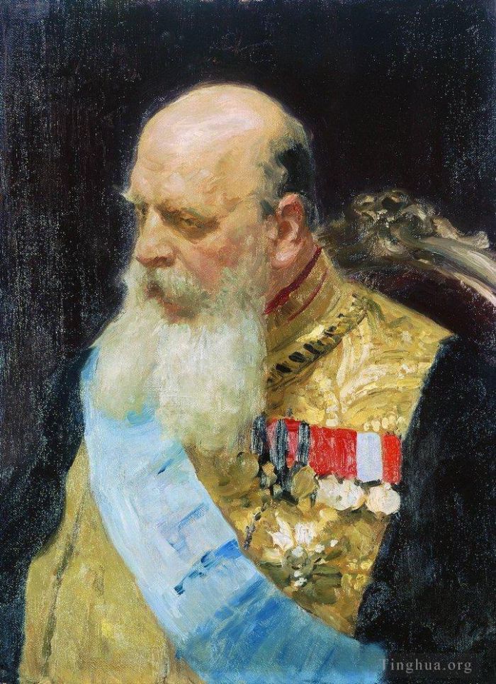 Ilya Repin Ölgemälde - Porträt des Grafen DM Solsky 1903