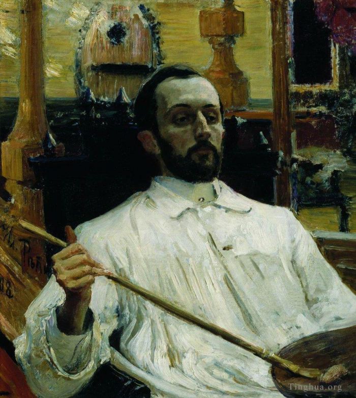 Ilya Repin Ölgemälde - Porträt des Künstlers Dn Kardovskiy 1897