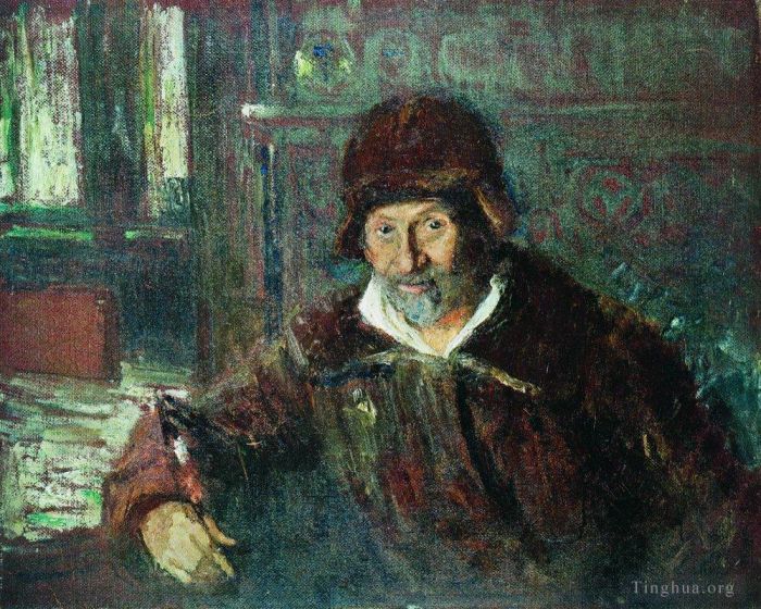 Ilya Repin Ölgemälde - Selbstporträt 1920