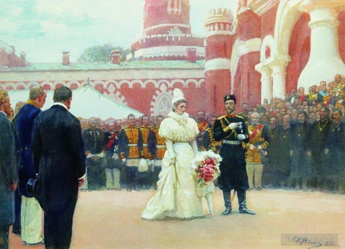 Ilya Repin Ölgemälde - Rede Seiner Kaiserlichen Majestät vom 1189. Mai 1897