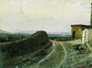 Ilya Repin Werk - Die Straße von Montmartre in Paris 1876