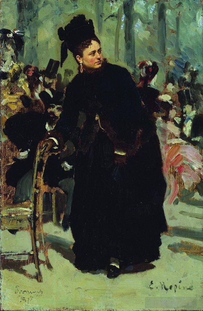 Ilya Repin Ölgemälde - Frauenstudie 1875