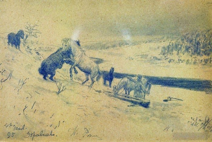 Ilya Repin Andere Malerei - Landschaft Zdravnevo