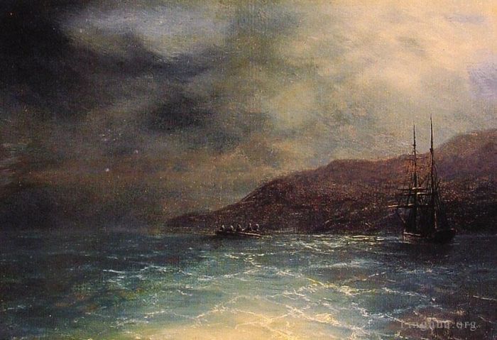 Ivan Konstantinovich Aivazovsky Ölgemälde - Nächtliche Meereslandschaft