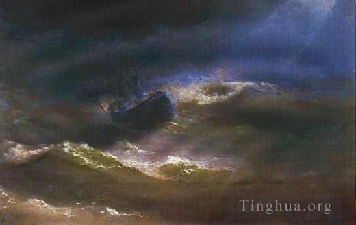 Ivan Konstantinovich Aivazovsky Ölgemälde - Maria im Sturm 1892IBI Meereslandschaft
